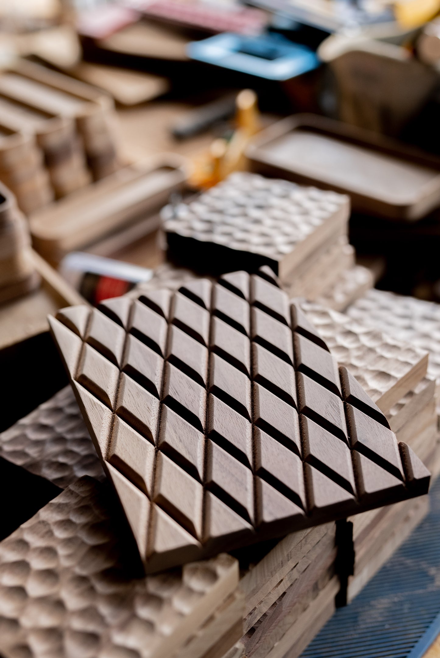 CNC Diamond Wood Pattern