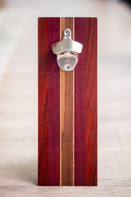 One Time Item : Exotic Hardwood Magnetic Bottle Opener