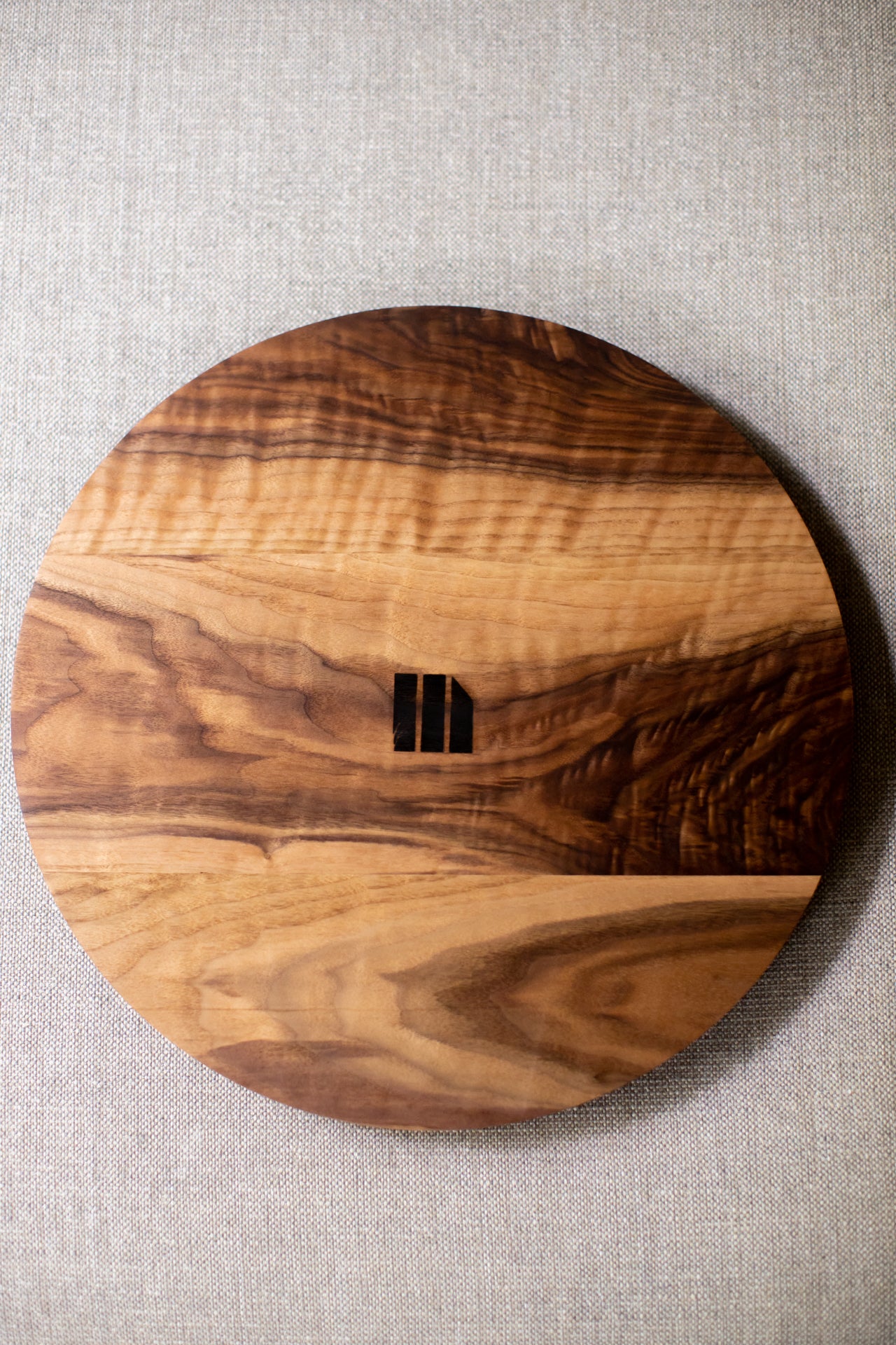 One Time Item : Roto Minimalist Round Tray - Highly Figured