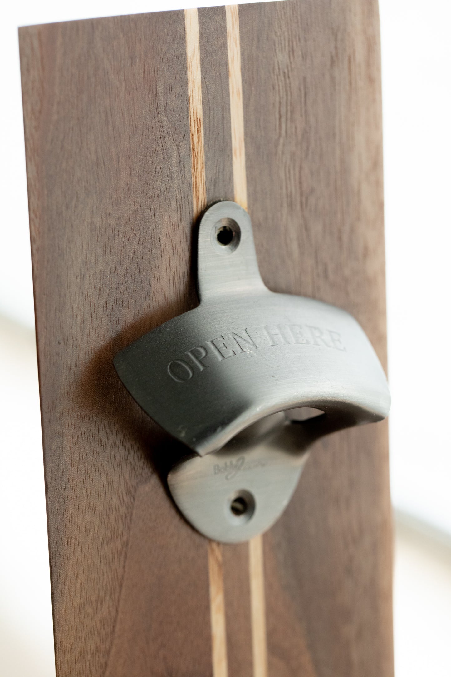 One Time Item : Walnut and Ash Bottle Opener