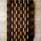 One Time Item : Walnut and Hard Maple End Grain Charcuterie/Cutting Board