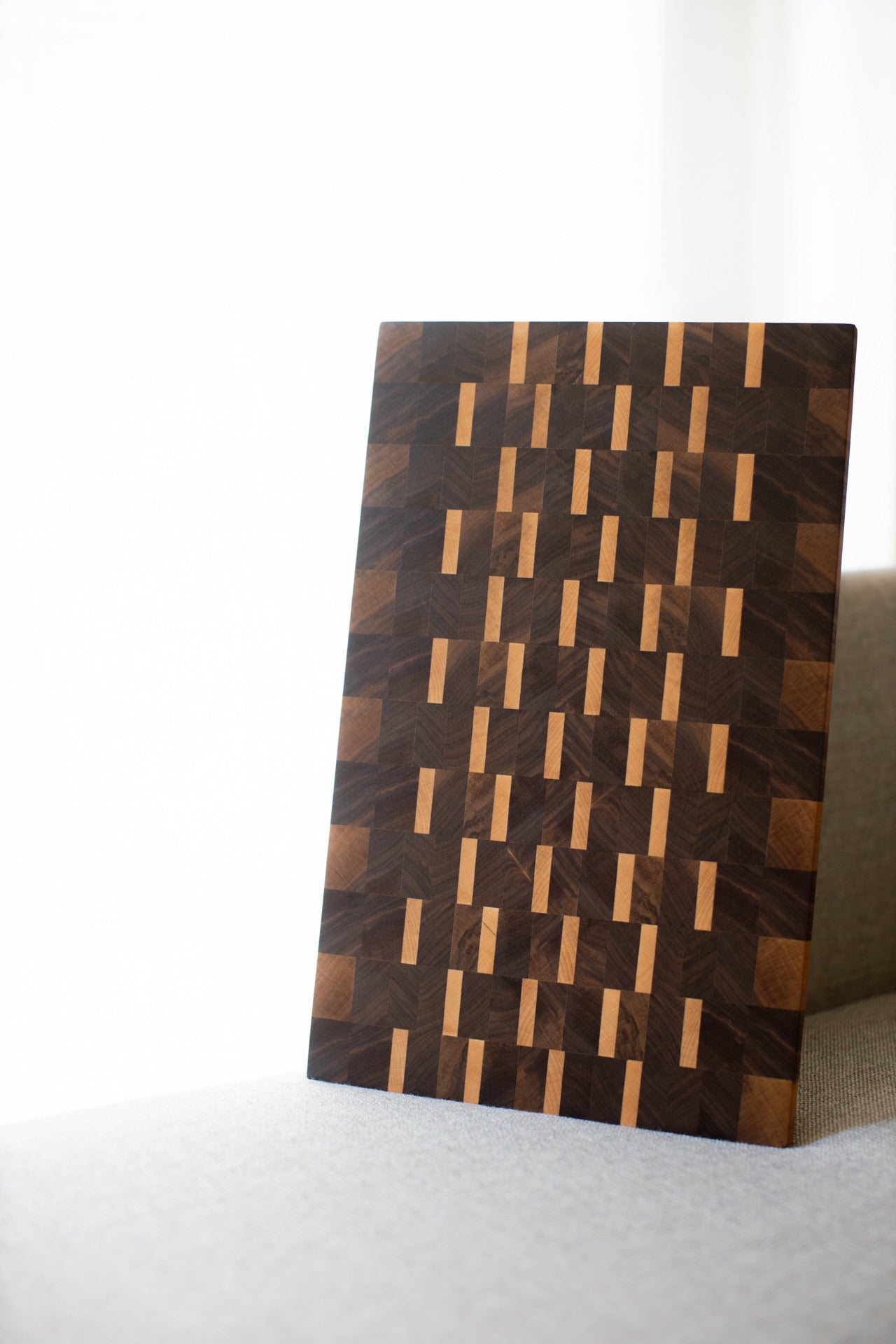 One Time Item : Walnut and Hard Maple End Grain Charcuterie/Cutting Board